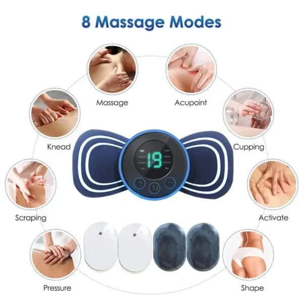 Body Massager,Wireless Portable Neck Massager with 8 Modess - Image 3